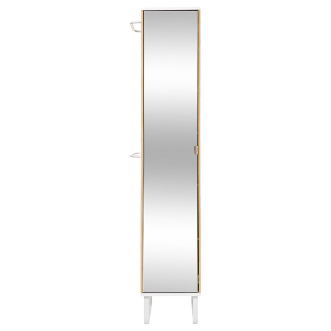 Bamboo bathroom cabinet - mirror included - 6 compartments