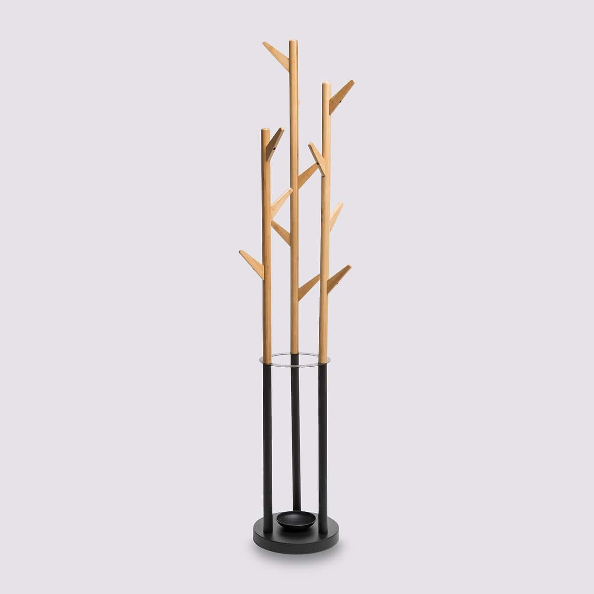 Boite à cles en bambou design avec fixation murale inclue