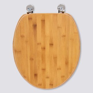  5Five Bamboo toilet seat - Zinc hinges