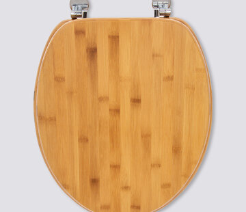  5Five Bamboo toilet seat - Zinc hinges