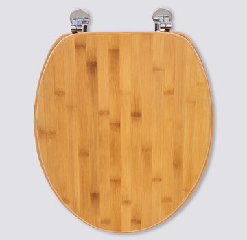  5Five Bamboo toilet seat - Zinc hinges