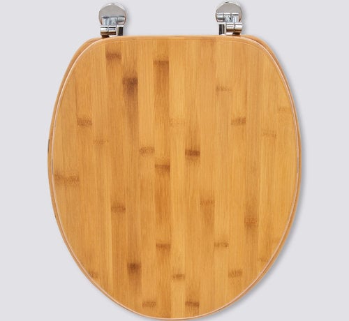 5Five Bamboo toilet seat - Zinc hinges