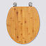 Bamboo toilet seat - Zinc hinges
