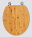 Bamboe Look - Wc-bril met Zink scharnieren