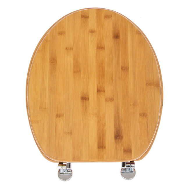 Bamboo toilet seat - Zinc hinges