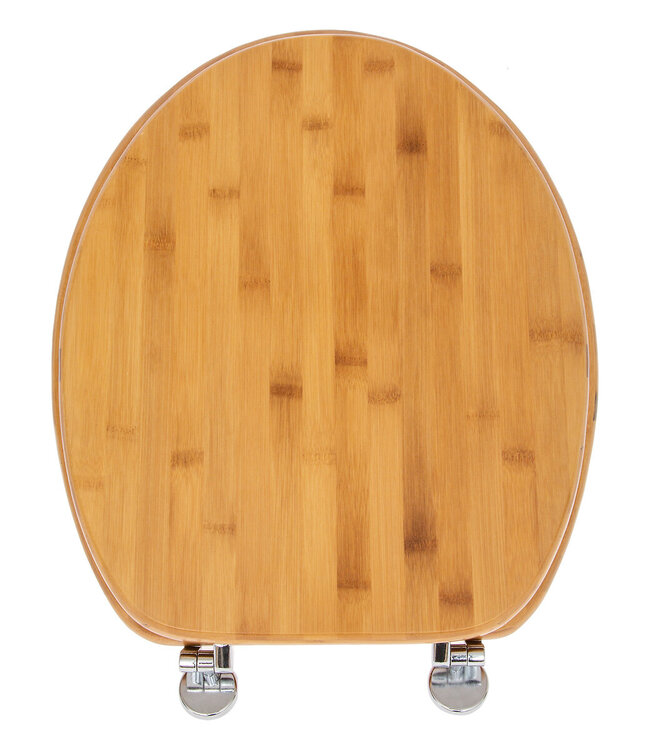 Bamboo toilet seat - Zinc hinges