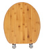 Bamboe Look - Wc-bril met Zink scharnieren