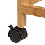 Narrow Trolley on Wheels - 3 Levels - Bamboo - Black - 5five