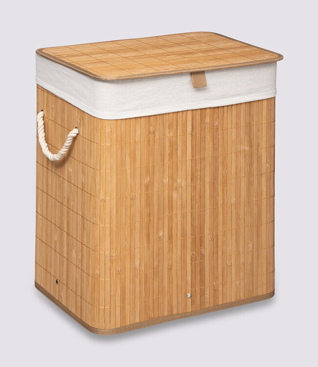 Naturel bamboe wasmand -  40 x 30 x 50 cm - 60 liter