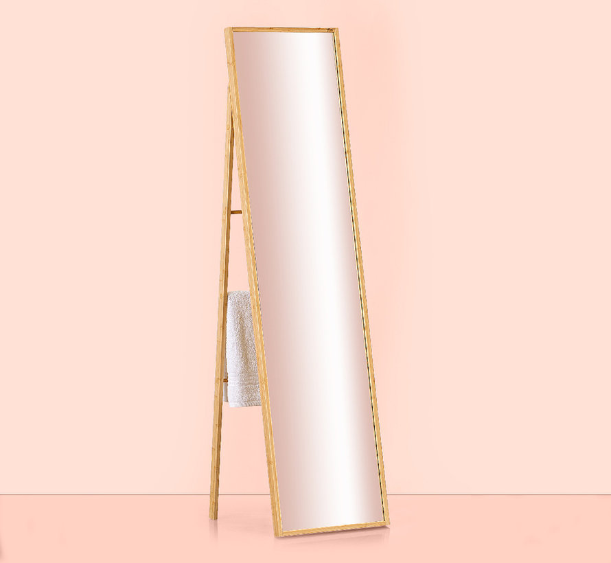 Miroir sur pied - Bambou - 160 x 41 cm - 5Five