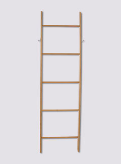  5Five Handdoekladder met 5 treden + 2 Haken - Hoogte 170 cm  - bamboe