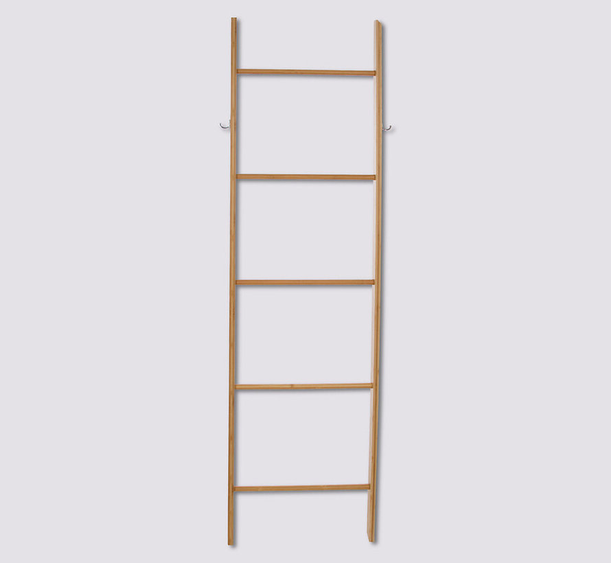 Towel ladder with 6 steps - Height 190 cm - bamboo