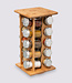 Efficient Spice Rack with 20 Glass Jars - 360 Turning Rack
