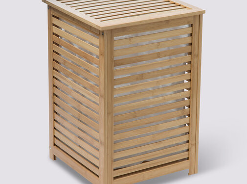  5Five Bamboo laundry basket - Sicela - 100 Liter - H 58 x W 40 x D 40 cm