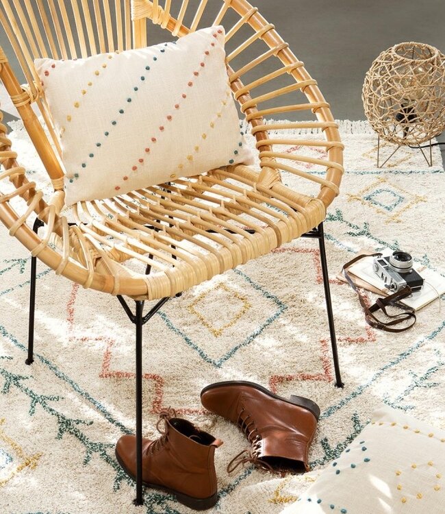 Natural Wicker Armchair - Bohemian - Kletta