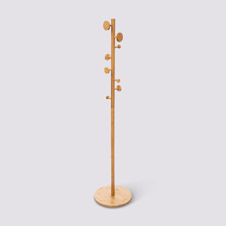  5Five Bamboo Tree Coat Rack - 8 hooks - 175 x 38 cm