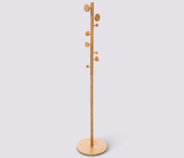  5Five Bamboo Tree Coat Rack - 8 hooks - 175 x 38 cm