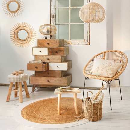 Natural Wicker Rattan armchair for a beautiful look