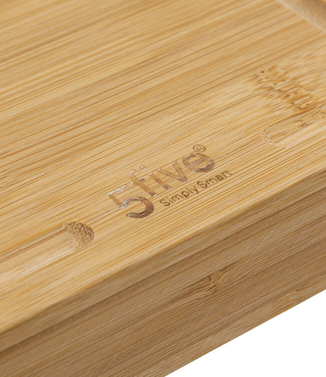Bamboe snijplank met handvat 37x37x3.5 cm