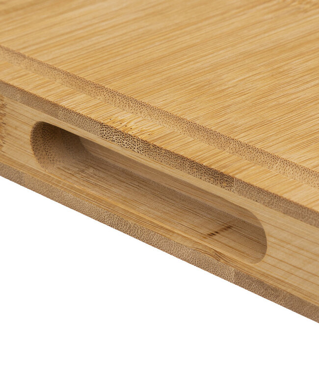 Bamboe snijplank met handvat 37x37x3.5 cm