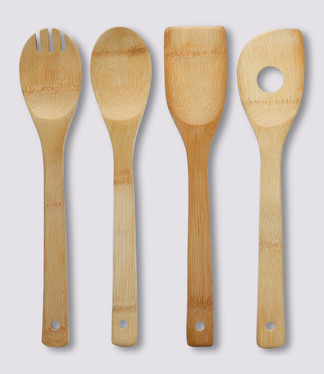 Five® - Bamboe  keukenlepels set van 4 stuks