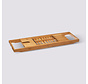 Planche de bain en bambou support de bain extensible taille 70 à 105 cm
