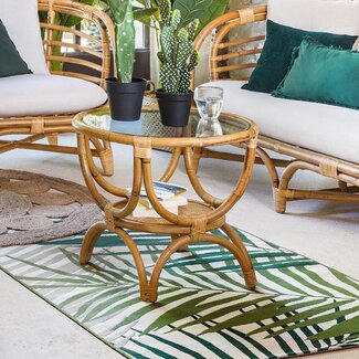 Atmosphera Rattan Side Table - Farah
