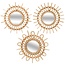 Rattan Mirror - Sun - Set of 3 - D28cm