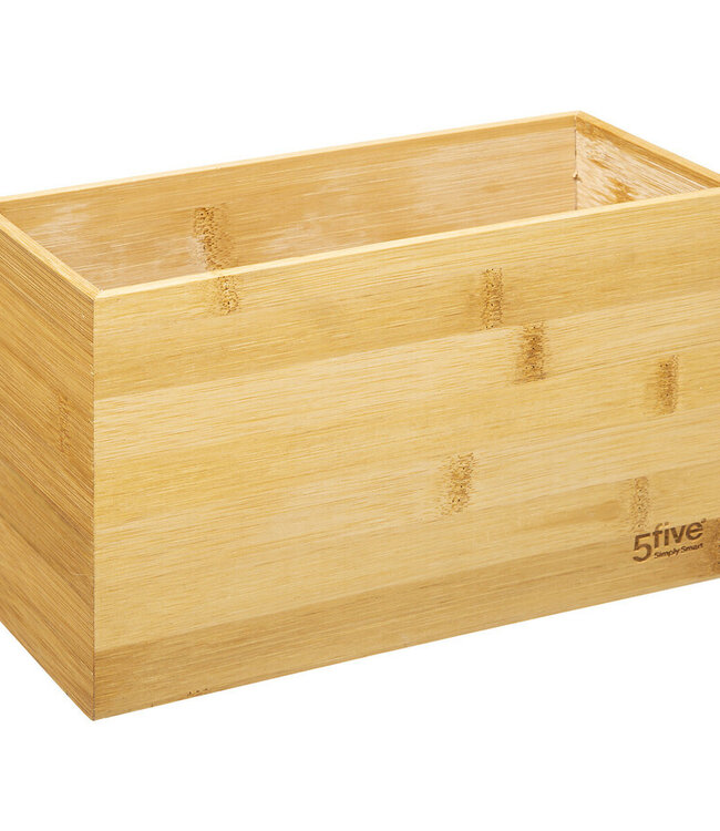 Bamboe Keukengerei Organizer - 5 Vaks  - Zwart