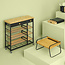 Bamboe Keukengerei Organizer - 5 Vaks  - Zwart