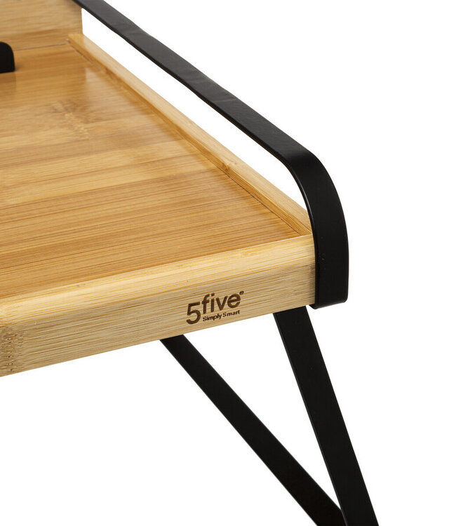 Bamboe Ontbijt dienblad - Laptoptafel - Tefefoonhouder - Nera - 51 x 31 cm