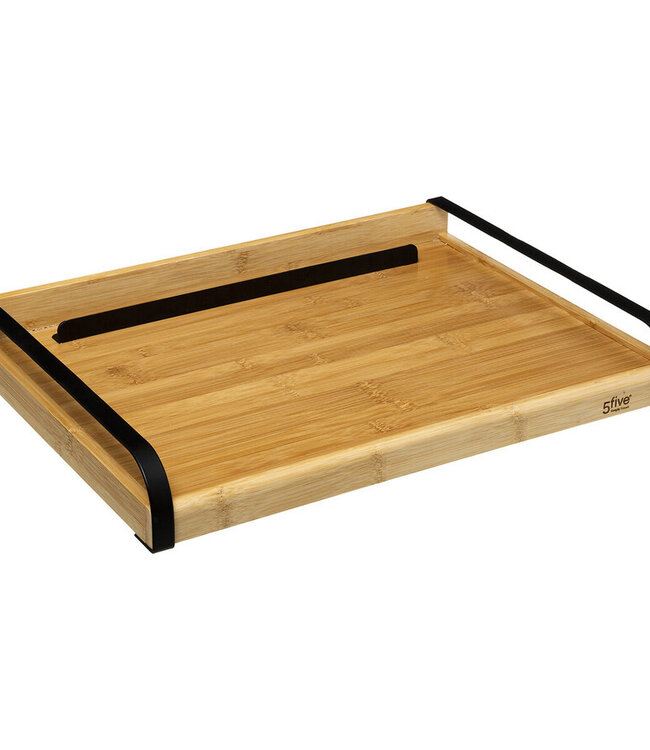 Bamboe Ontbijt dienblad - Laptoptafel - Tefefoonhouder - Nera - 51 x 31 cm