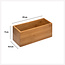 Opberg Organizer Sieraden - Make up Houder - 23 x 9 cm - Bamboe - Opberg box
