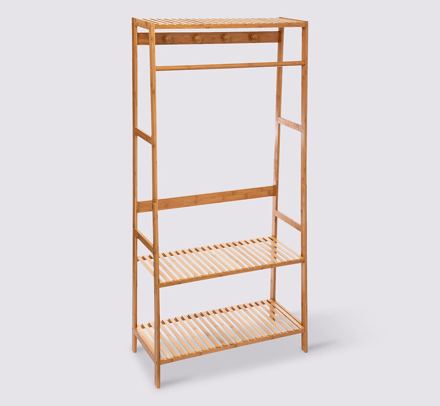 Clothes rack in Bamboo style -170 x 80 x 34 cm