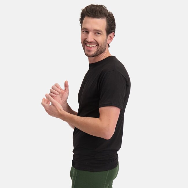 T-shirts Ruben round neck– Black (2-pack)