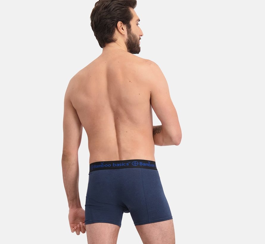 Boxer Rico – Bleu foncé, Bleu & Noir (Lot de 3)