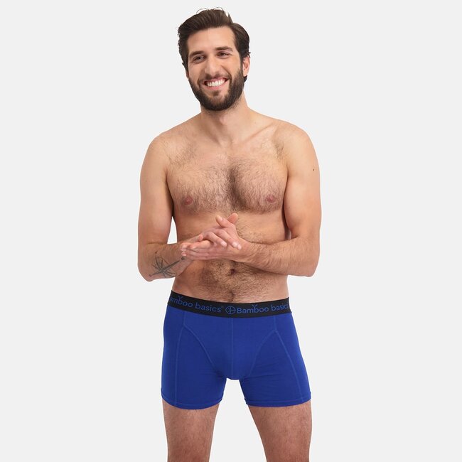 Bamboo Basics Boxershorts Rico – Donker blauw, Blauw & Zwart  (3-pack)