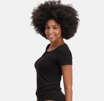 Bamboo Basics T-shirts basiques en bambou Kate - Lot de 2 - Noir