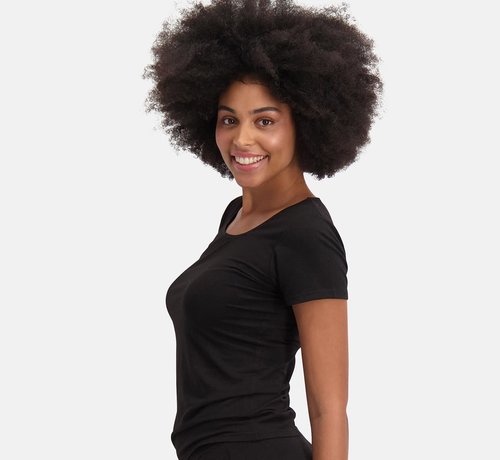 Bamboo Basics T-shirts basiques en bambou Kate - Lot de 2 - Noir