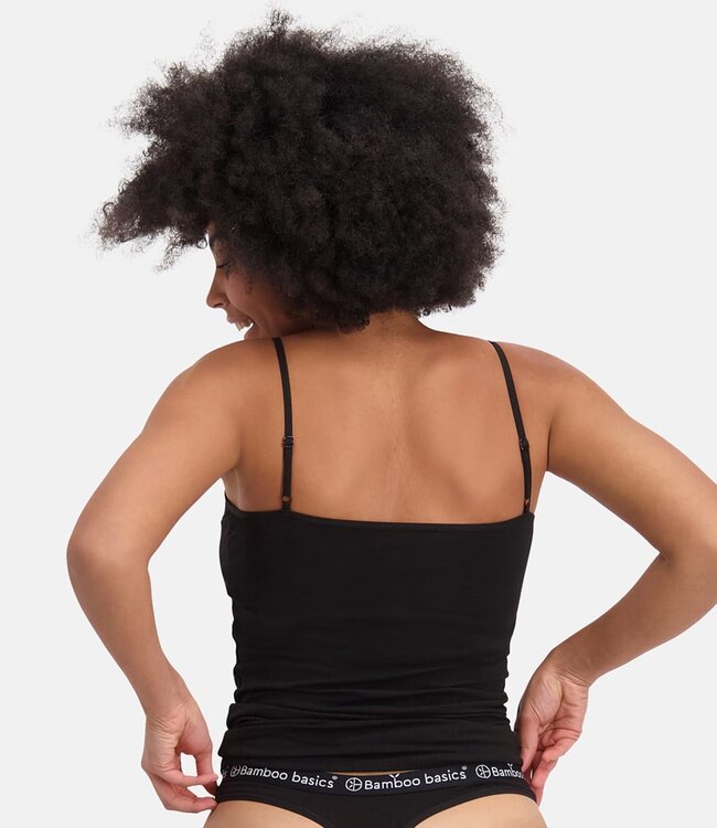 Bamboo basics tops zwart 2-Pack - Vera