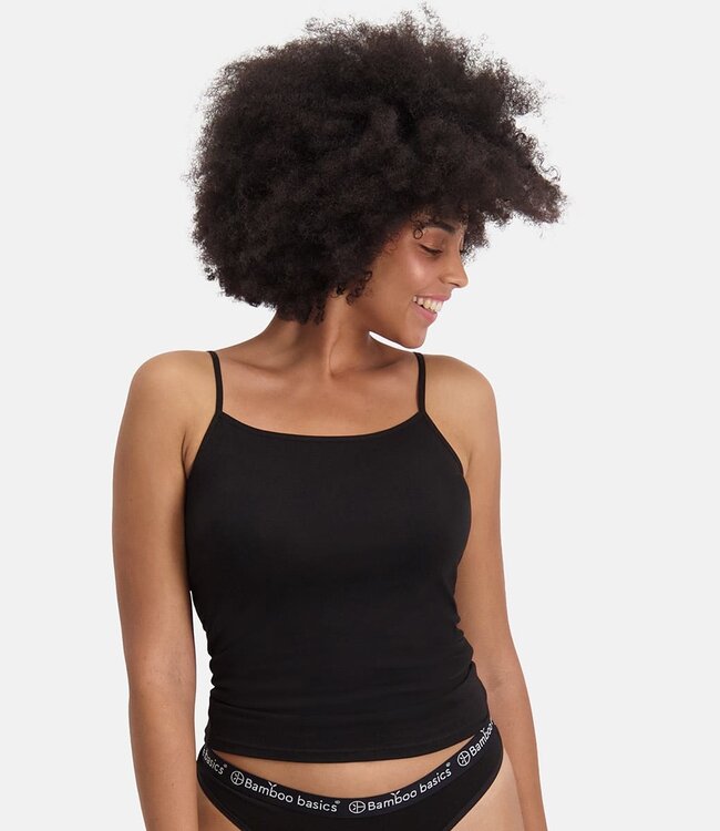 Bamboo basics tops zwart 2-Pack - Vera