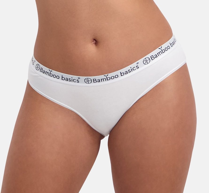 Lot de 3 slips basiques en bambou blanc - Yara