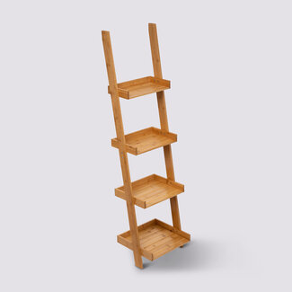  5Five 4 Tier Bamboo Bathroom Shelf - Interior Ladder -5Five