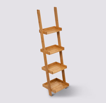  5Five 4 Tier Bamboo Bathroom Shelf - Interior Ladder -5Five