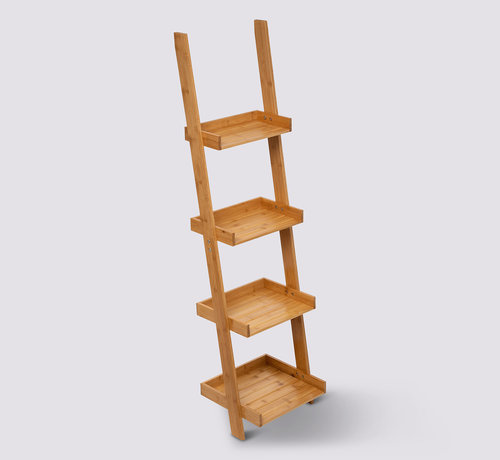 5Five 4 Tier Bamboo Bathroom Shelf - Interior Ladder -5Five