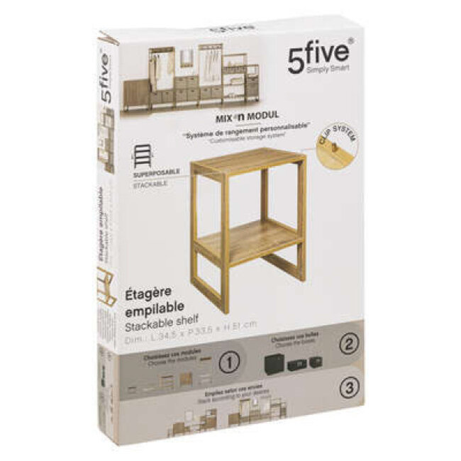 Bedside Table - 2 Compartments - Stackable