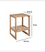Bedside Table - 2 Compartments - Stackable