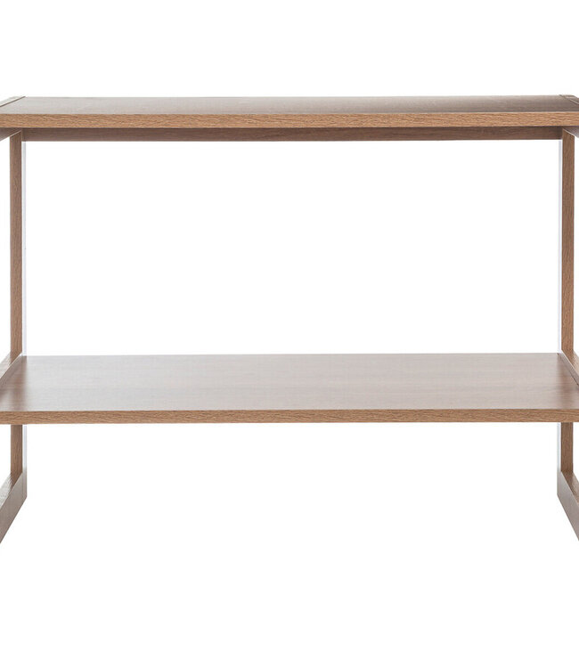 Modulaire Opbergrek - 2 Vaks - Stapelbaar - Houteffect