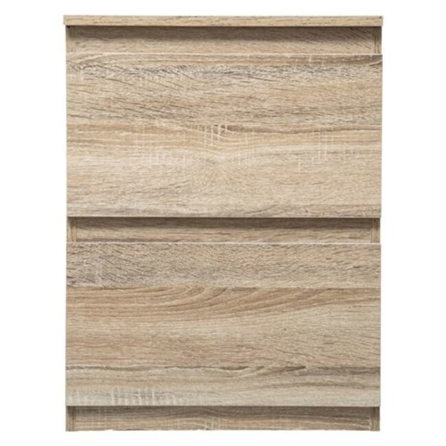 Ladekast - Nachtkastje - 2 Lades - Naturel