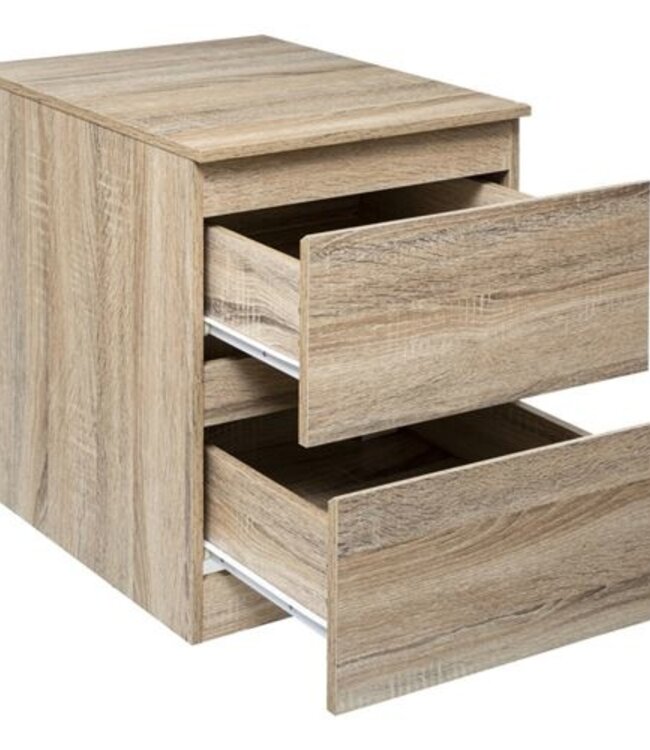 Chest of drawers - Bedside table - 2 drawers - Natural